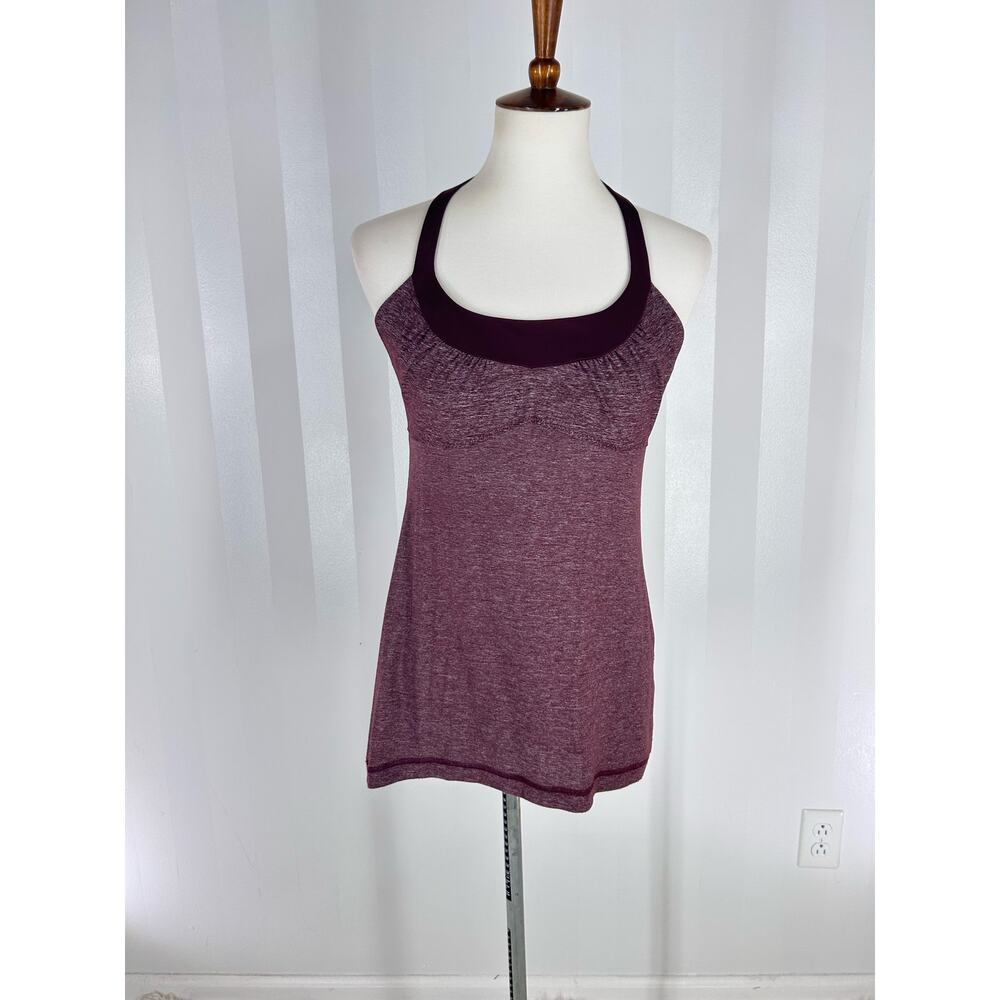 LULULEMON Scoop Me Up Women’s Burgundy AthleticTank Sz 10 NO PAD INSERTS